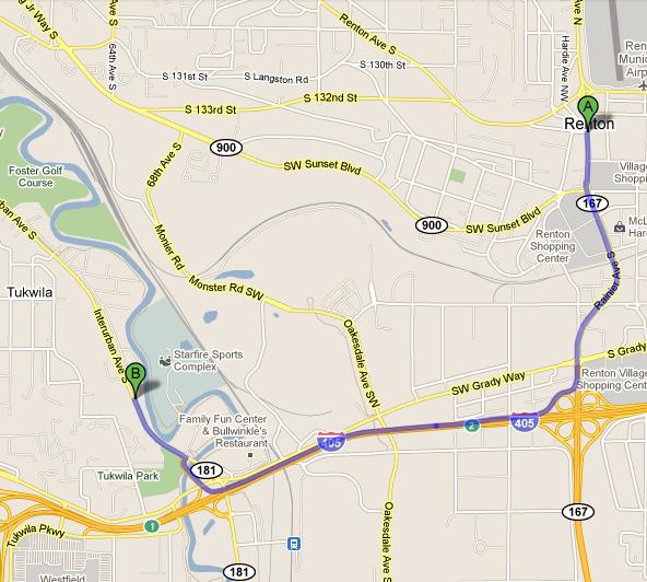Renton CPA Map Renton CPA Map